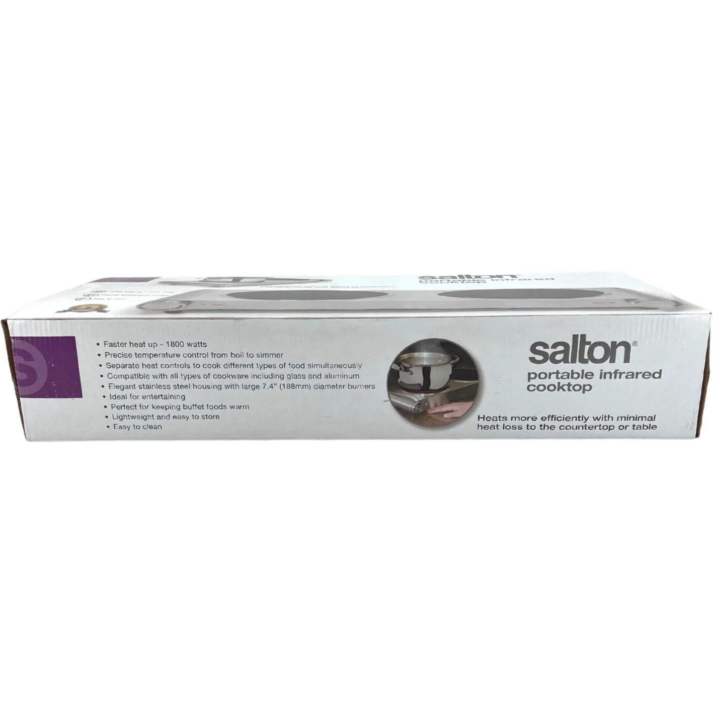 Salton Portable Double Infrared Cooktop CanadaWide Liquidations