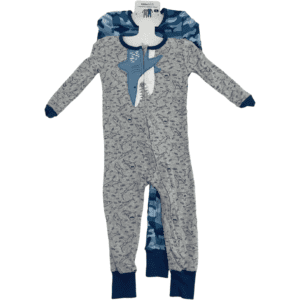 Kids Headquarters Boy's Pyjamas / 2 Piece Set / One Piece Sleepers / Shark Theme / Size 3