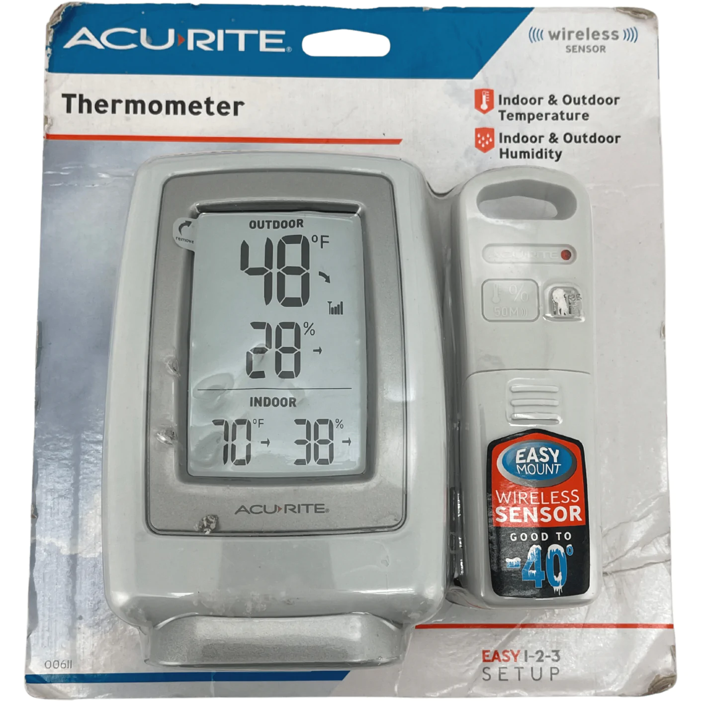 Acurite Thermometer / Indoor & Outdoor Temperature / Digital Display / Wireless Sensor **DEALS**