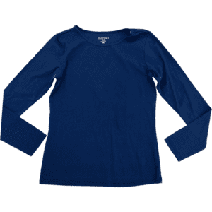 Ellen Tracy Women's Long Sleeve Shirt: Blue / Size Medium