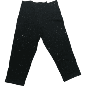 Manguun Girl's Pants: Girl's Leggings / Black Sparkle / Various Sizes
