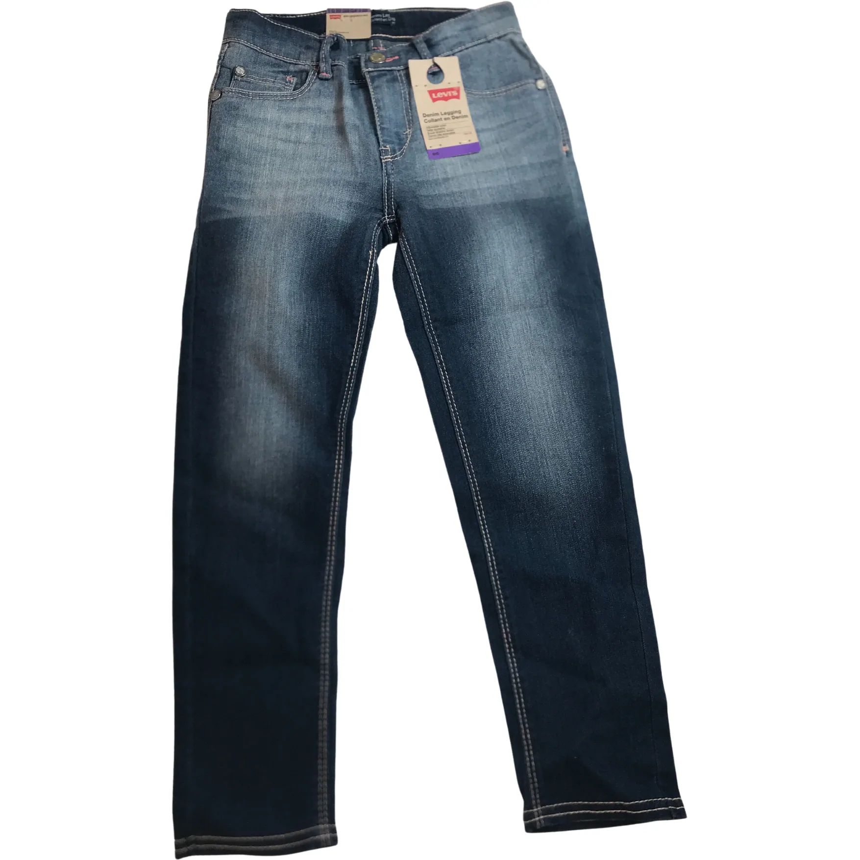 Levi's Girl's Jeans: Denim Legging / Dark Wash / Size 6