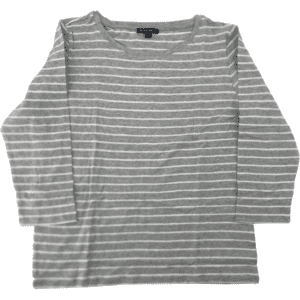 Pink Tartan Women's Long Sleeve Shirt / 3/4 Length Shirt / Grey Striped / Various Sizes