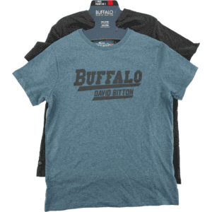 David Buffalo Bitton Men's T-Shirt Pack / 2 Pack / Grey & Blue / Various Sizes