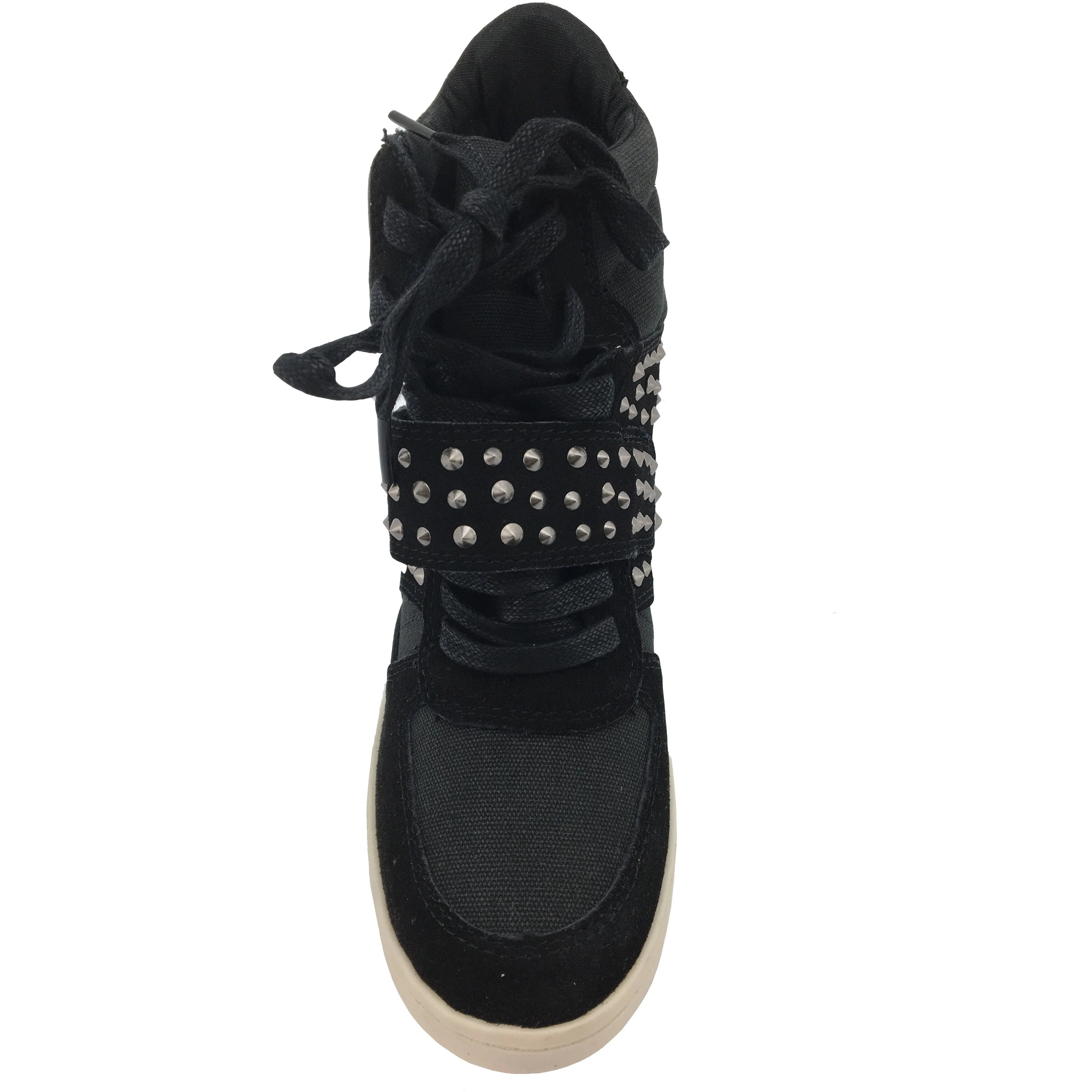 Zigi Soho Women's Studded Wedge Heeled Shoe / Black / Fashion Sneaker