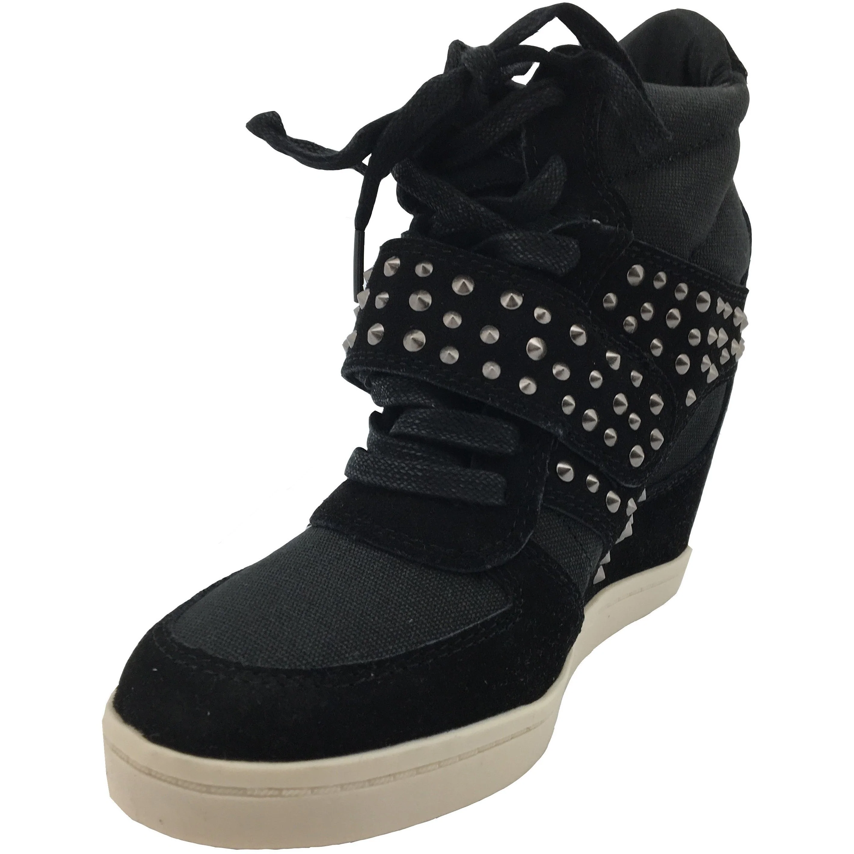 Zigi Soho Women's Studded Wedge Heeled Shoe / Black / Fashion Sneaker