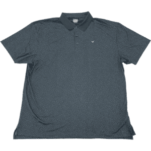 Callaway Men's Golf Shirt / Dark Grey with Flag Pattern / Various Sizes
