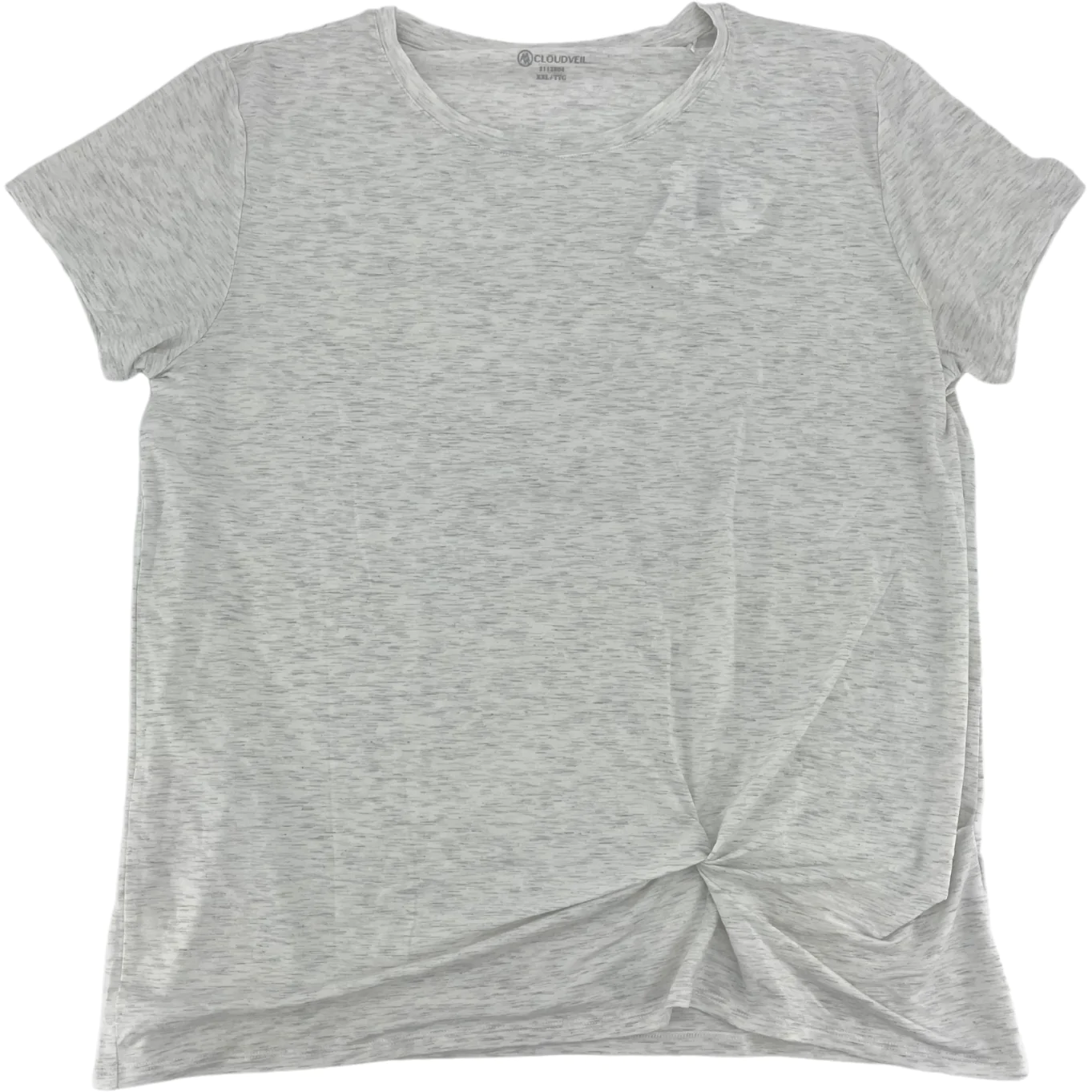 Cloudveil Women's T-Shirt / White with Grey / Size XXLarge