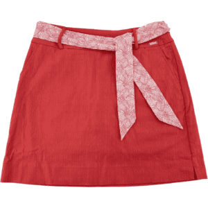 S.C & Co. Women's Skort / Skirt with Belt / Coral / Various Sizes