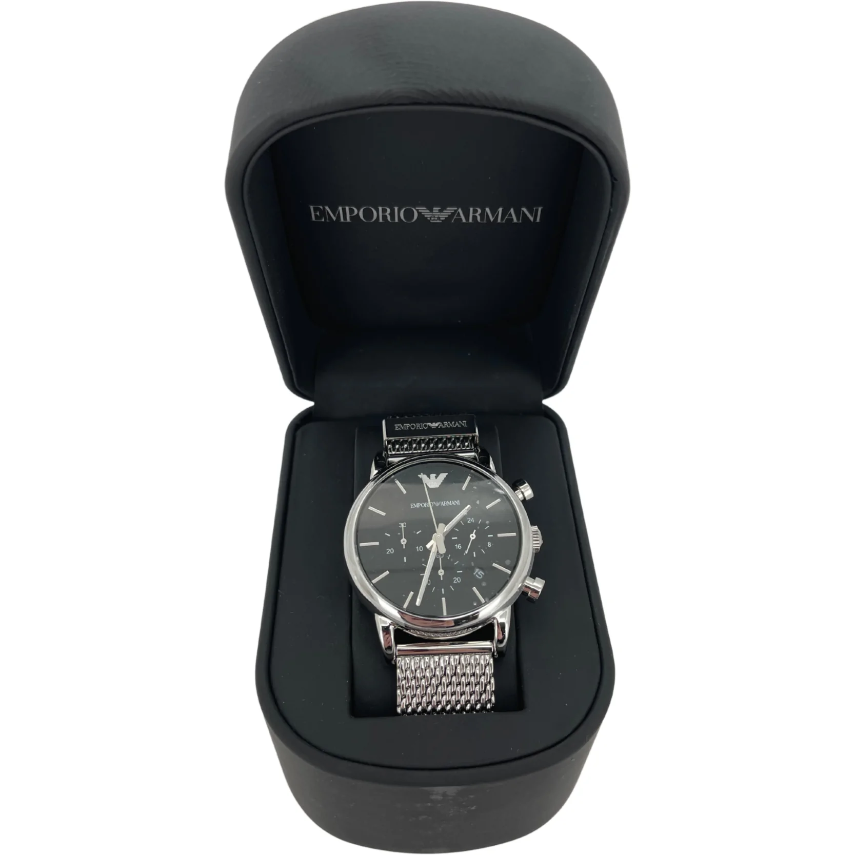 Emporio Armani Men's Wrist Watch / Silver / AR1811 / Analog Display / Chronograph Watch **DEALS**