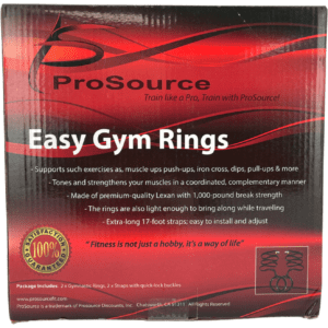 ProSource Easy Gym Rings / 2 Gymnastic Rings / Workout Equipment **DEALS**