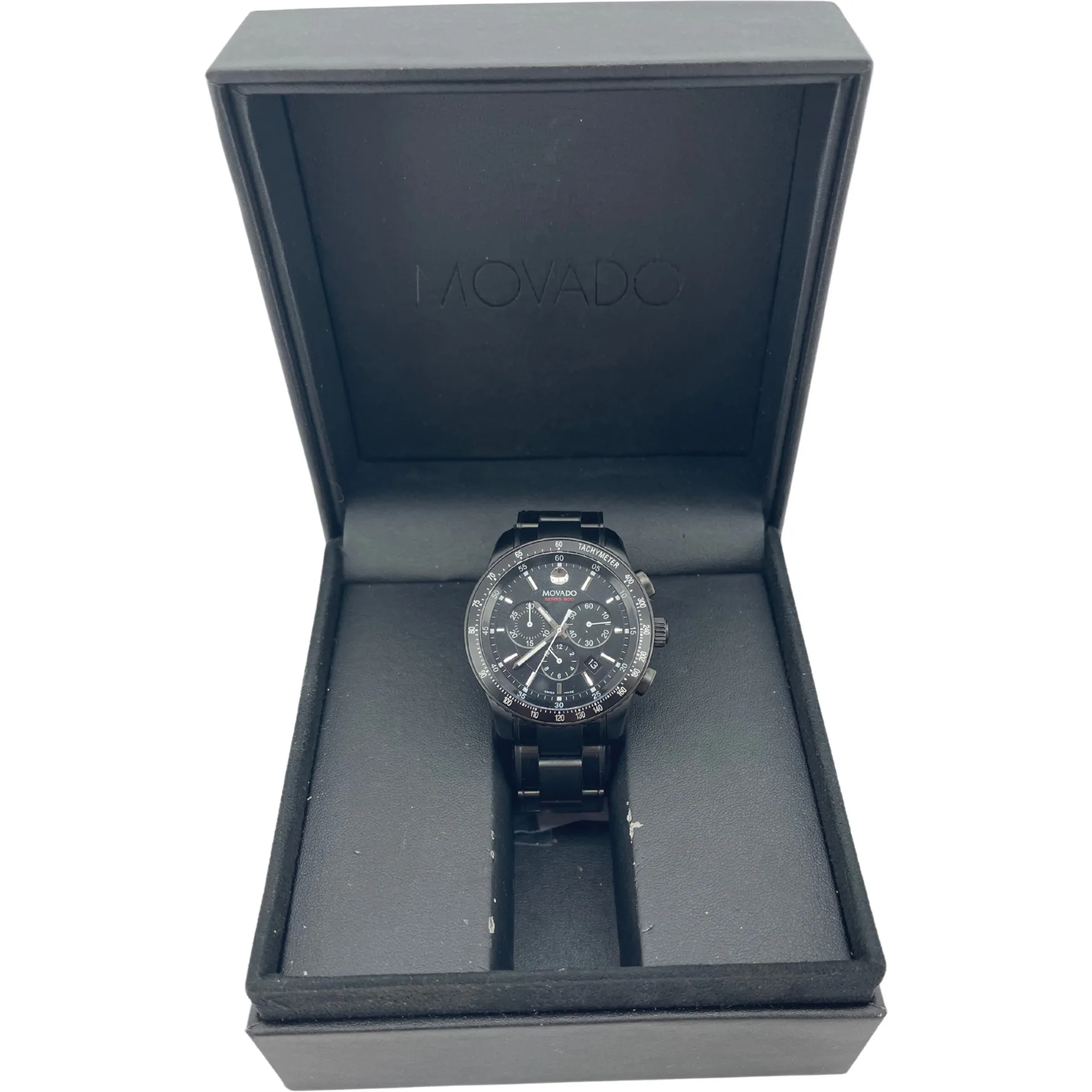 Movado Men's Wrist Watch / 2600107 Series 800 / Black / Chronograph Watch / Analog Display **DEALS**