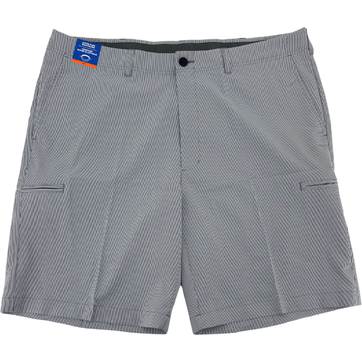 Haggar Men's Shorts / Utility Short / Blue & White Pinstripes / Size 42