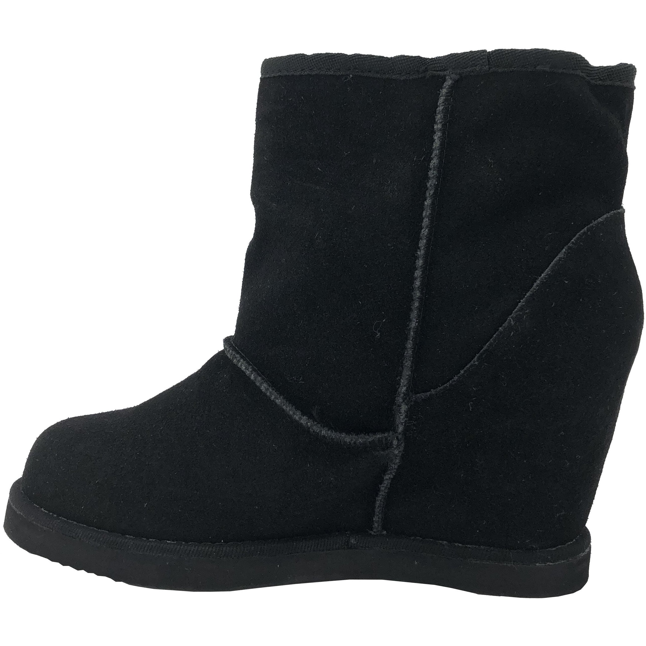 Zigi Women's Wedge Heeled Boot / Leather / Kick it Ups! / Black / Various Sizes