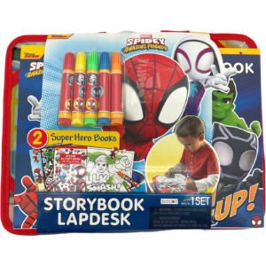 Disney Junior Storybook Lapdesk / Marvel Spidey and his Amazing Friends / Travel Colouring Book Set