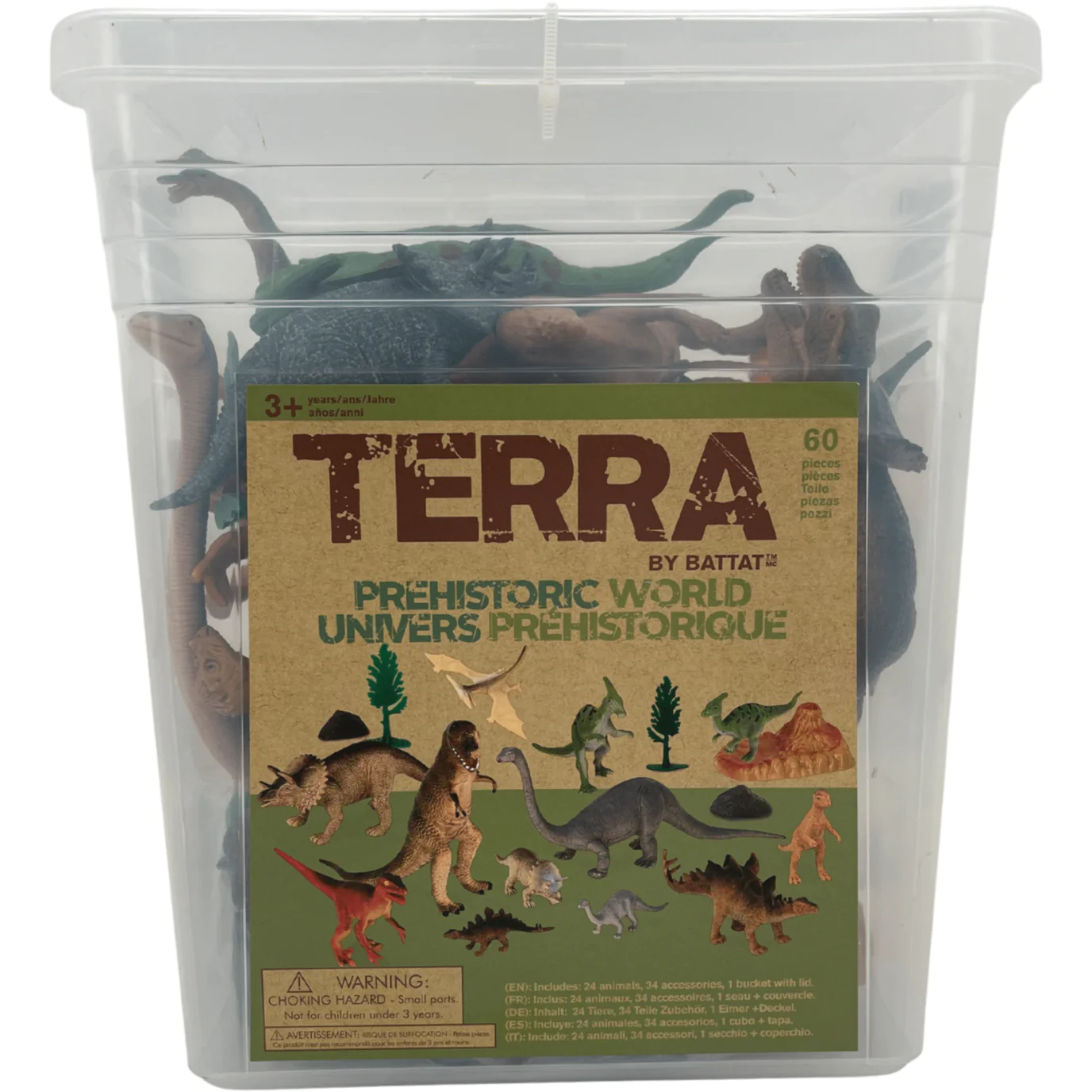 Terra Prehistoric World Play Set / 60 Pieces / Dinosaur Figures