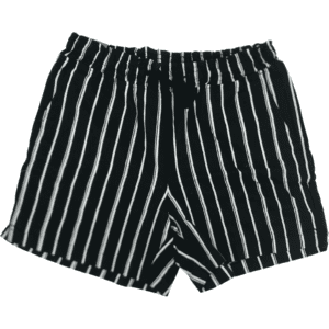 Jachs Girlfriend Women's Shorts / Black & White Striped / Various Sizes