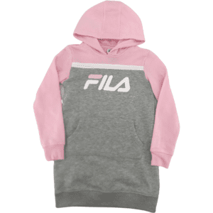 Fila Children's Sweater: Girl's Sweater / Pink & Grey / Medium