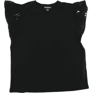 Karl Lagerfeld Women's Top: Women's T-Shirt / Black / Size Large