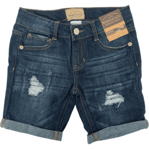 Roebuck Girl's Jean Shorts: Bermuda Style Shorts / Denim / Worn Denim / Various Sizes