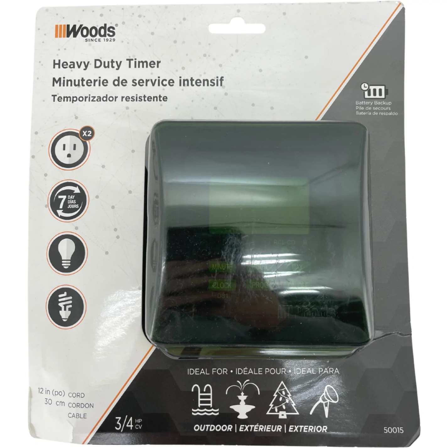 Woods Heavy Duty Timer / Outdoor Use / Programmable Timer **DEALS**