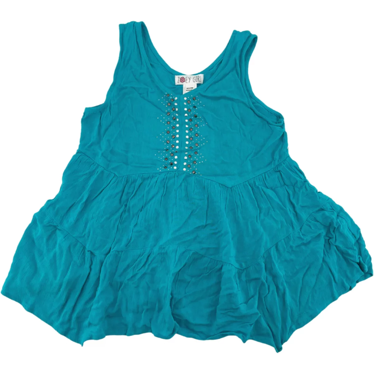 Zoey Girl Girl's Tank Top / Blue / Size Large