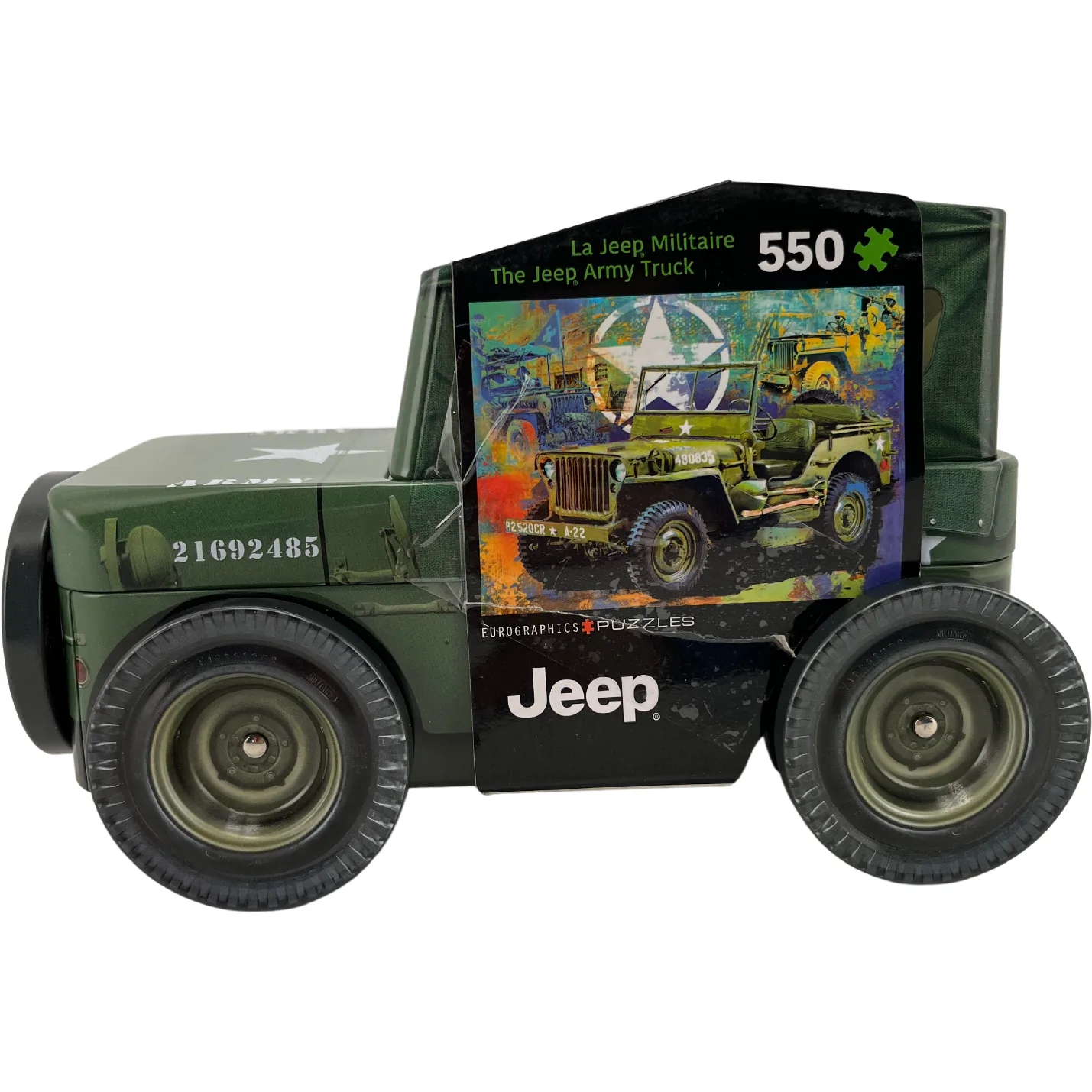 Eurographics Army Jeep Puzzle: 550 Piece Puzzle / The Jeep Army Truck