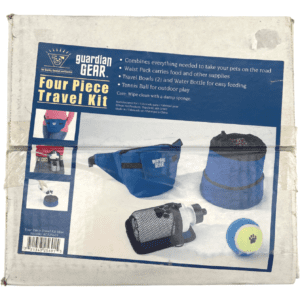Guardian Gear 4 Piece Travel Kit / Travel Kit for Dogs / Blue **DEALS**