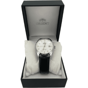 Orient Men's Wrist Watch / Automatic Watch / Silver & Black / Analog Display **DEALS**