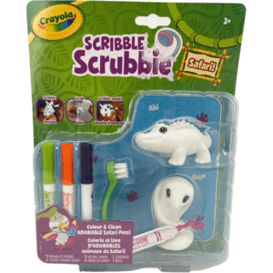 Crayola Scribble Scrubbie Safari Pet / Colour and Clean Toy / 2 Pets Included