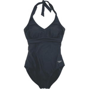 Speedo Women's Bathing Suit / One Piece Swim Wear / Black / Halter Top / Various Sizes