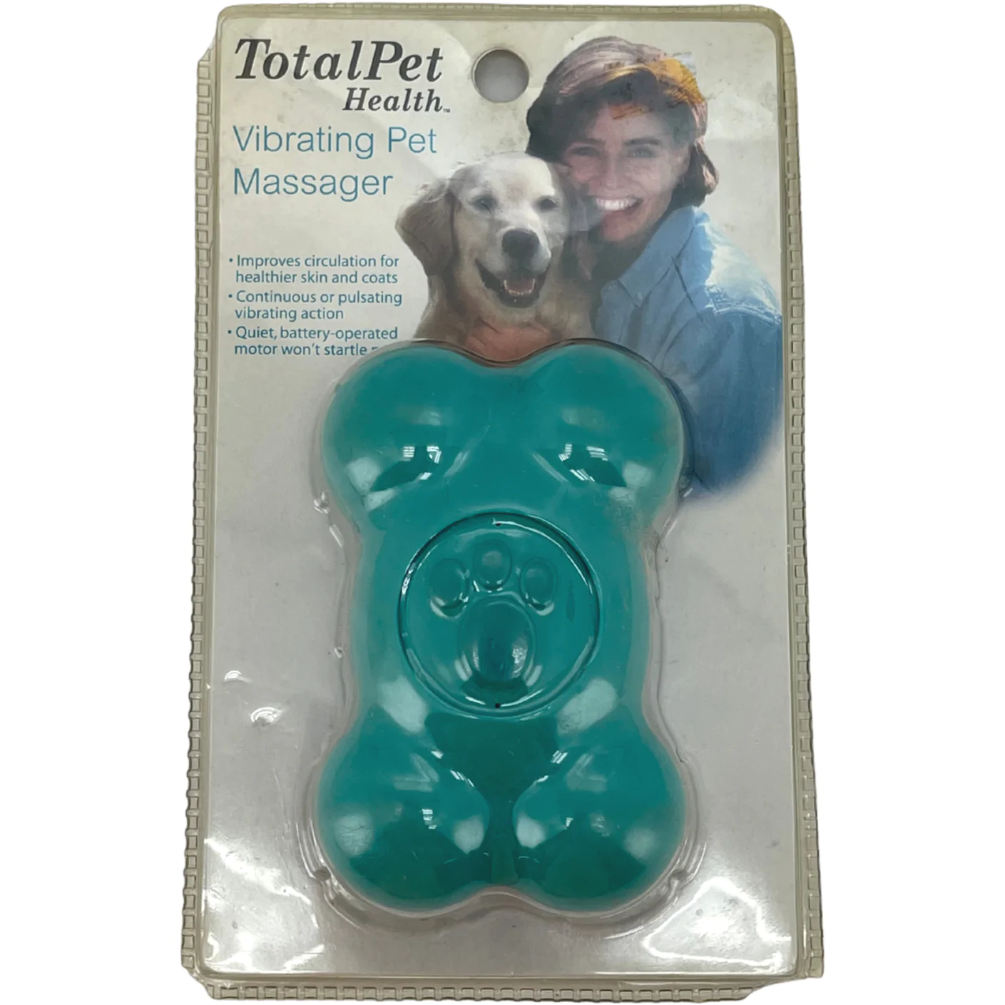 TotalPet Health Vibrating Pet Massager / Bine Shaped / Green