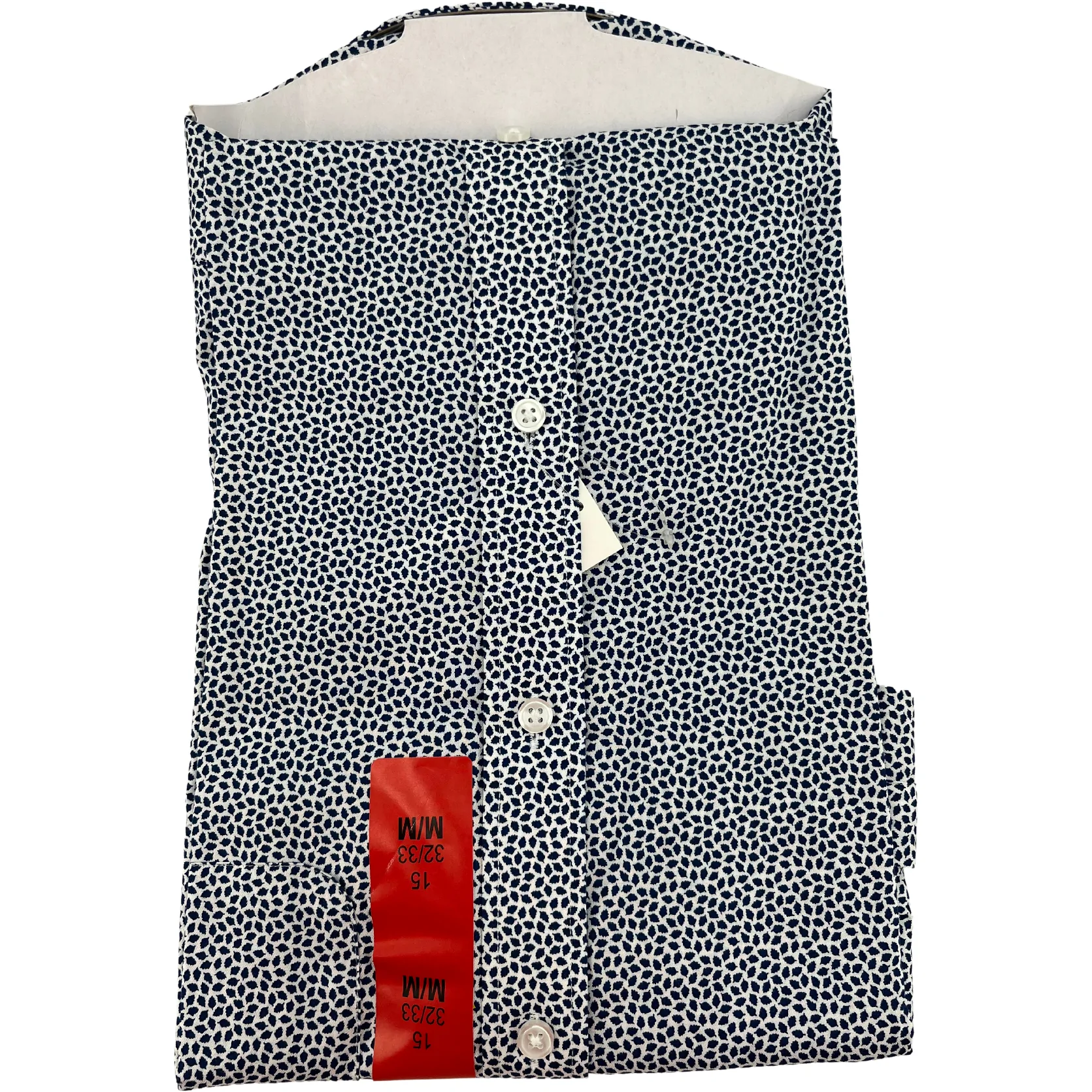 Tommy Hilfiger Men’s Long Sleeve Blue & White Dress Shirt / Size Medium