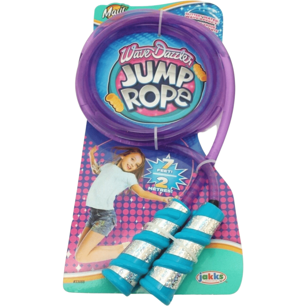 Maui Wave Dazzler Jump Rope / 7 Feet / Ages 6+ / Various Colours ...