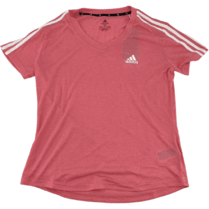 Adidas Women's T-Shirt / Classic 3 Stripes / Pink / Various Sizes