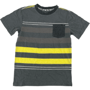 Amplify Boy's T-Shirt / Stripes / Grey & Green / Various Sizes
