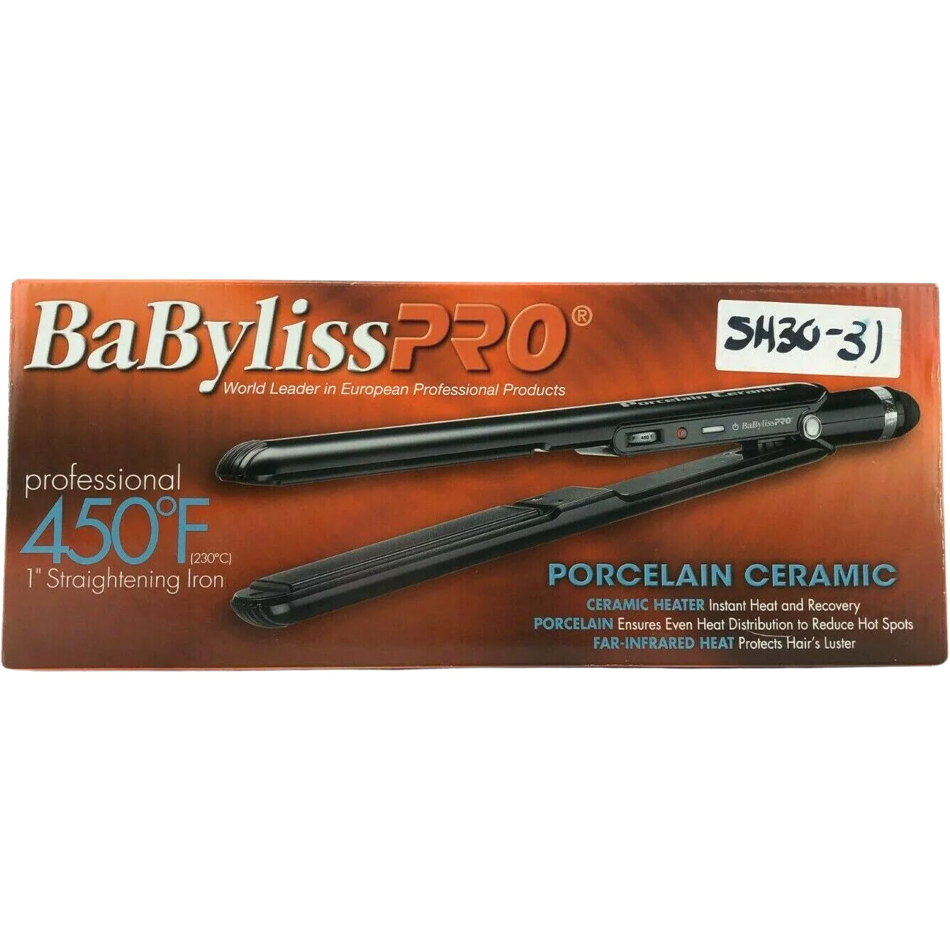 BaByliss Pro Professional Straightening Iron / 1" / Black **Deals**