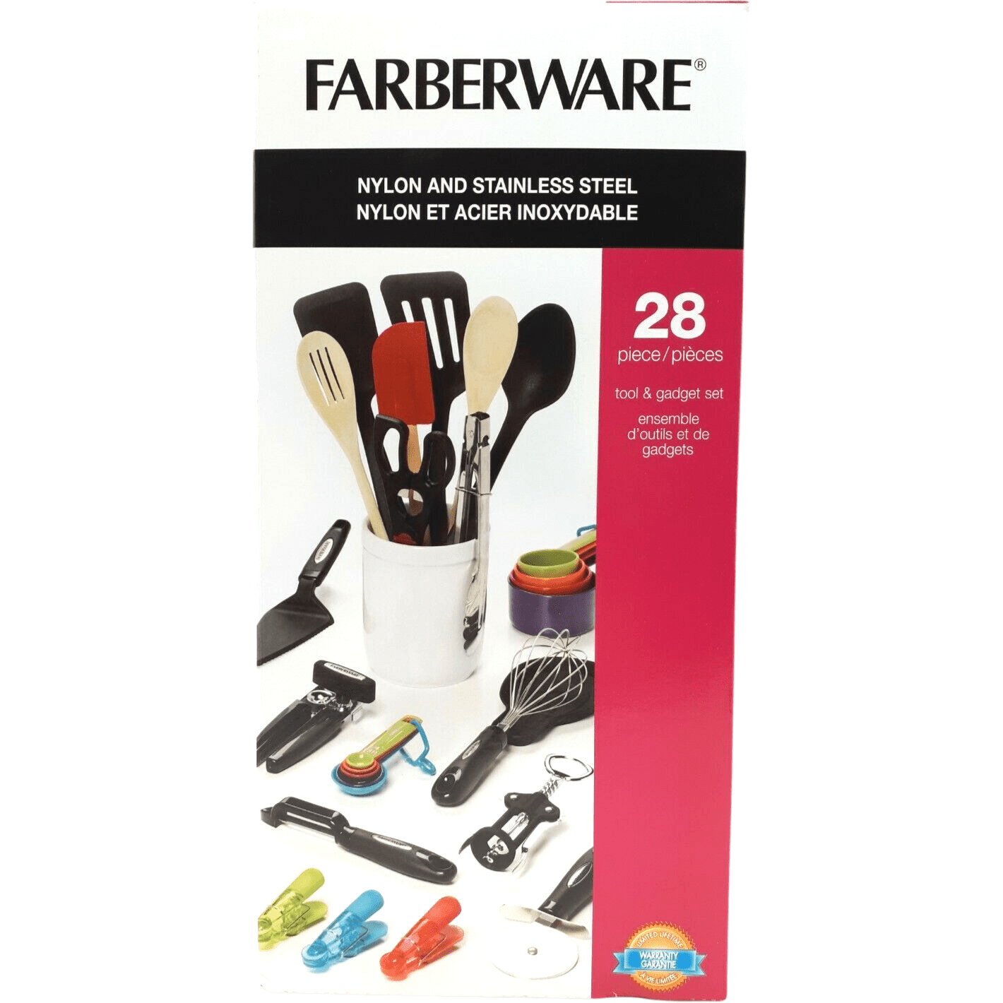 Farberware Nylon & Stainless Steel Tool & Gadget Set / 28 Pieces
