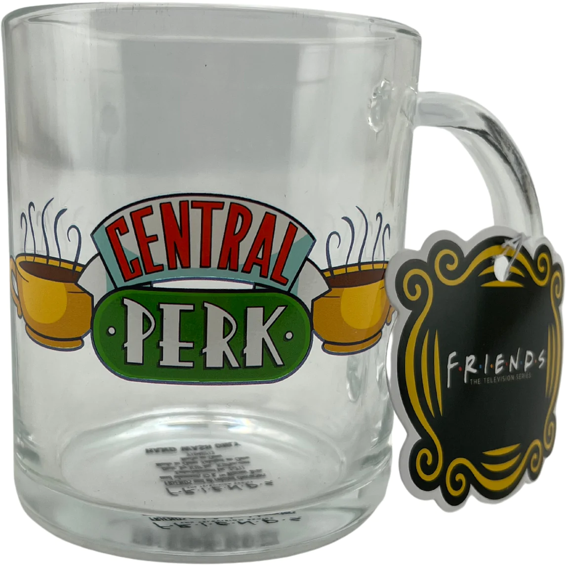 ICUP Friends Clear Coffee Mug: Glass / 16 ounces / Coffee Cup / Central Perk