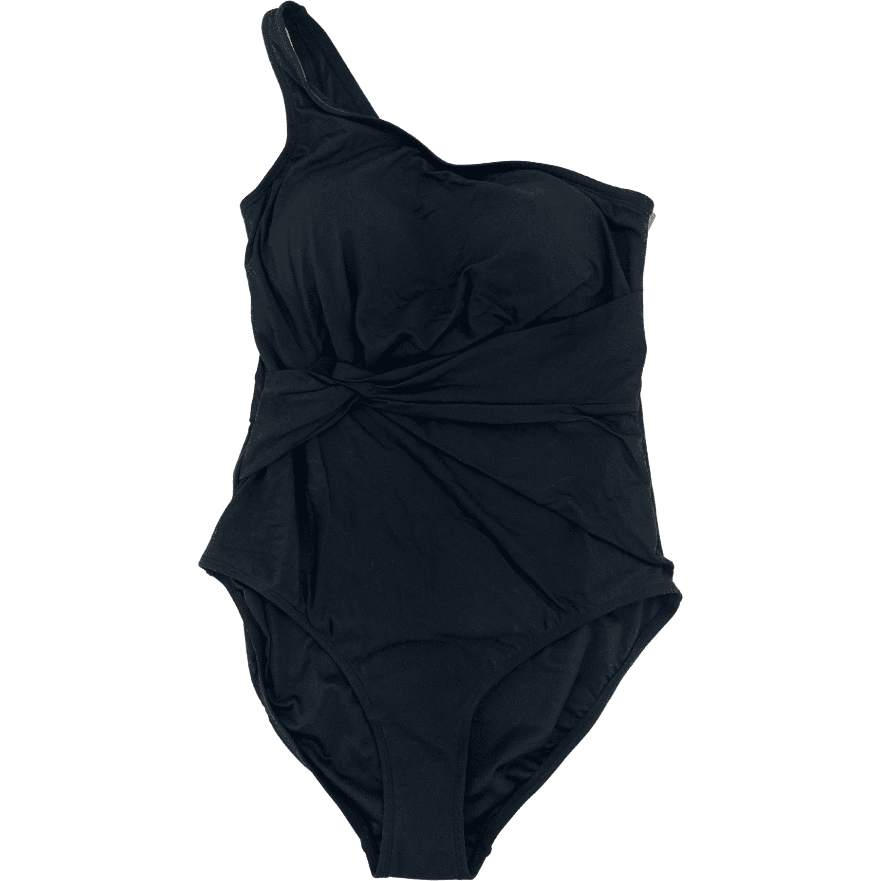 Gottex Women's Black One Shoulder Full Piece Bathing Suit