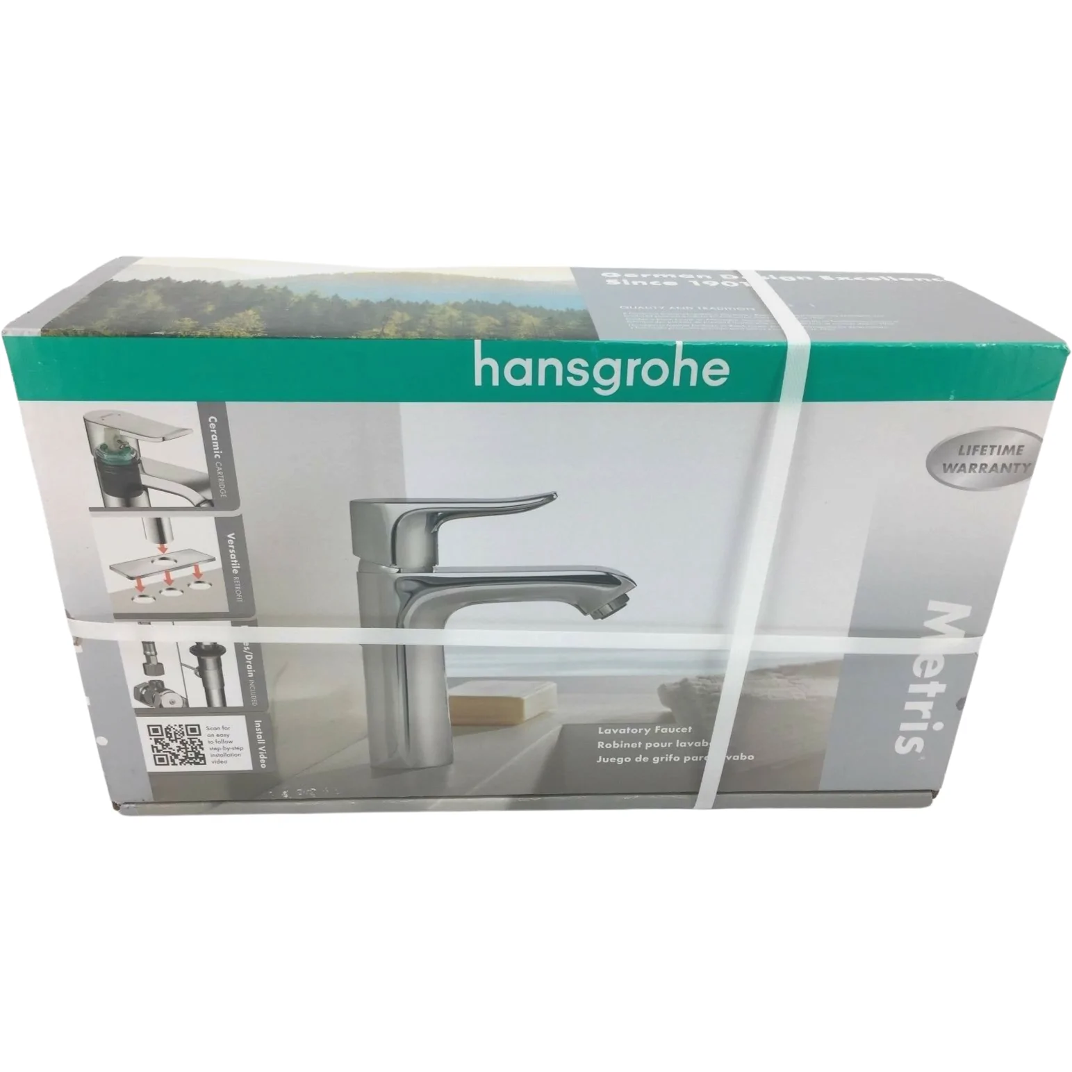 Hansgrohe Bathroom Faucet / Metris / Ceramic Cartridge / Chrome