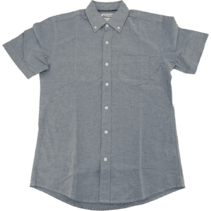 Amazon Essentials Men's Button Up Shirt / Short Sleeve / Light Blue / Size XSmall