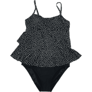 Christina Women's Bathing Suit / 2 Piece / Tankini Top / Black & White / Various Sizes