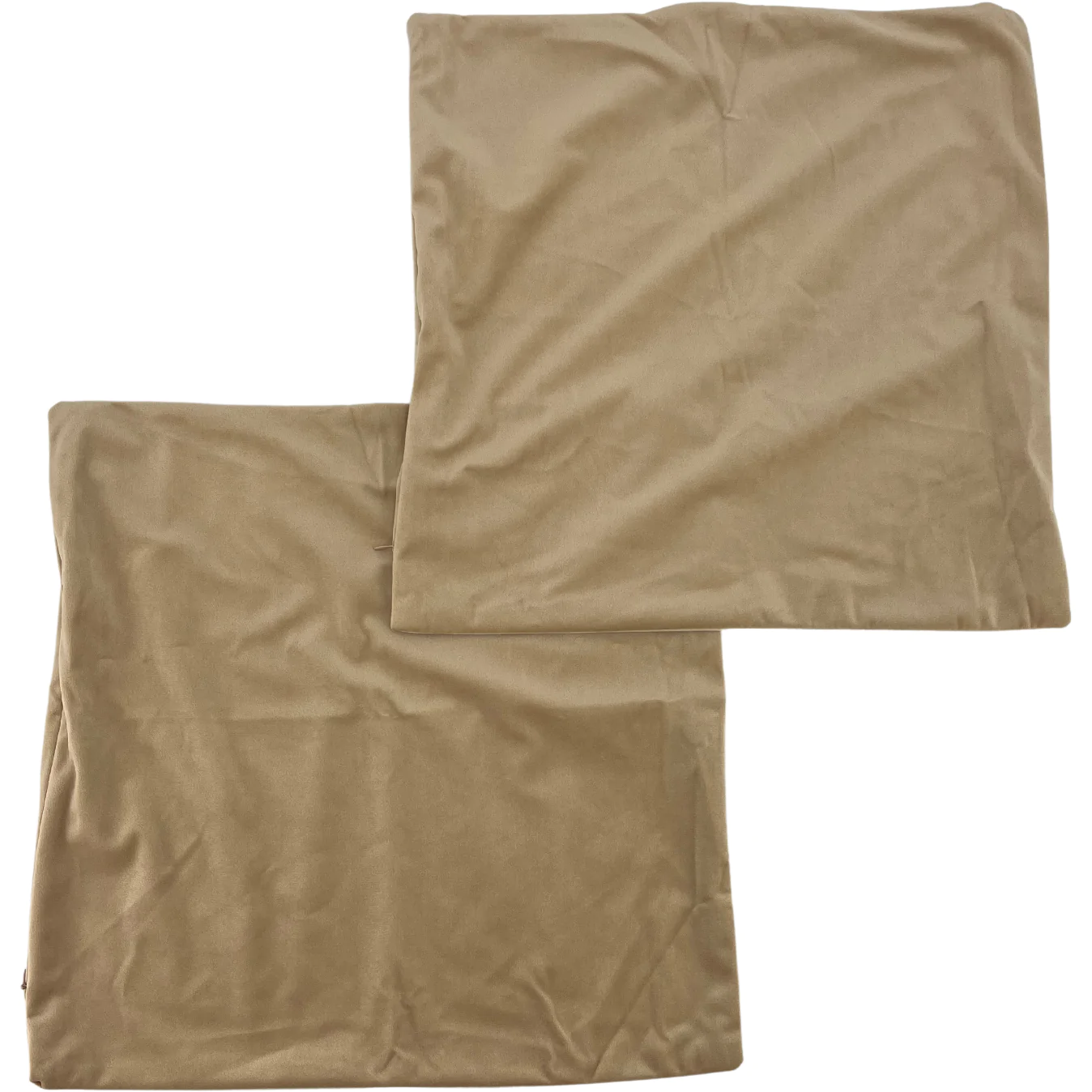 Pillow Covers / Taupe / Plush / 2 Piece Set