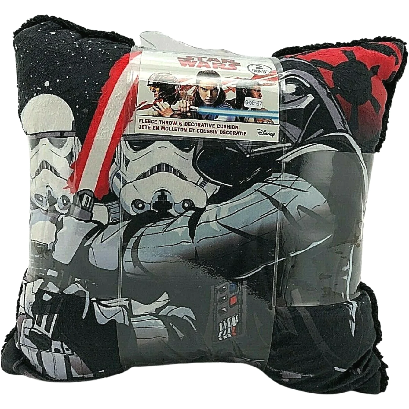 Disney Star Wars Fleece Throw & Decorative Cushion / 2 Pack Set