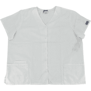 Cherokee Workwear Women's Scrub Top / Button Up / White / Size 2XL