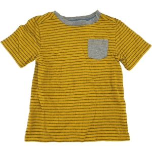 Toughskins Boy's T-Shirt / Stripes / Yellow & Grey / Size Medium