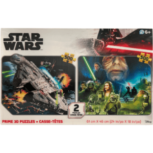 Star Wars 3D Puzzle Pack / 2 Puzzles / 500 Pieces Each