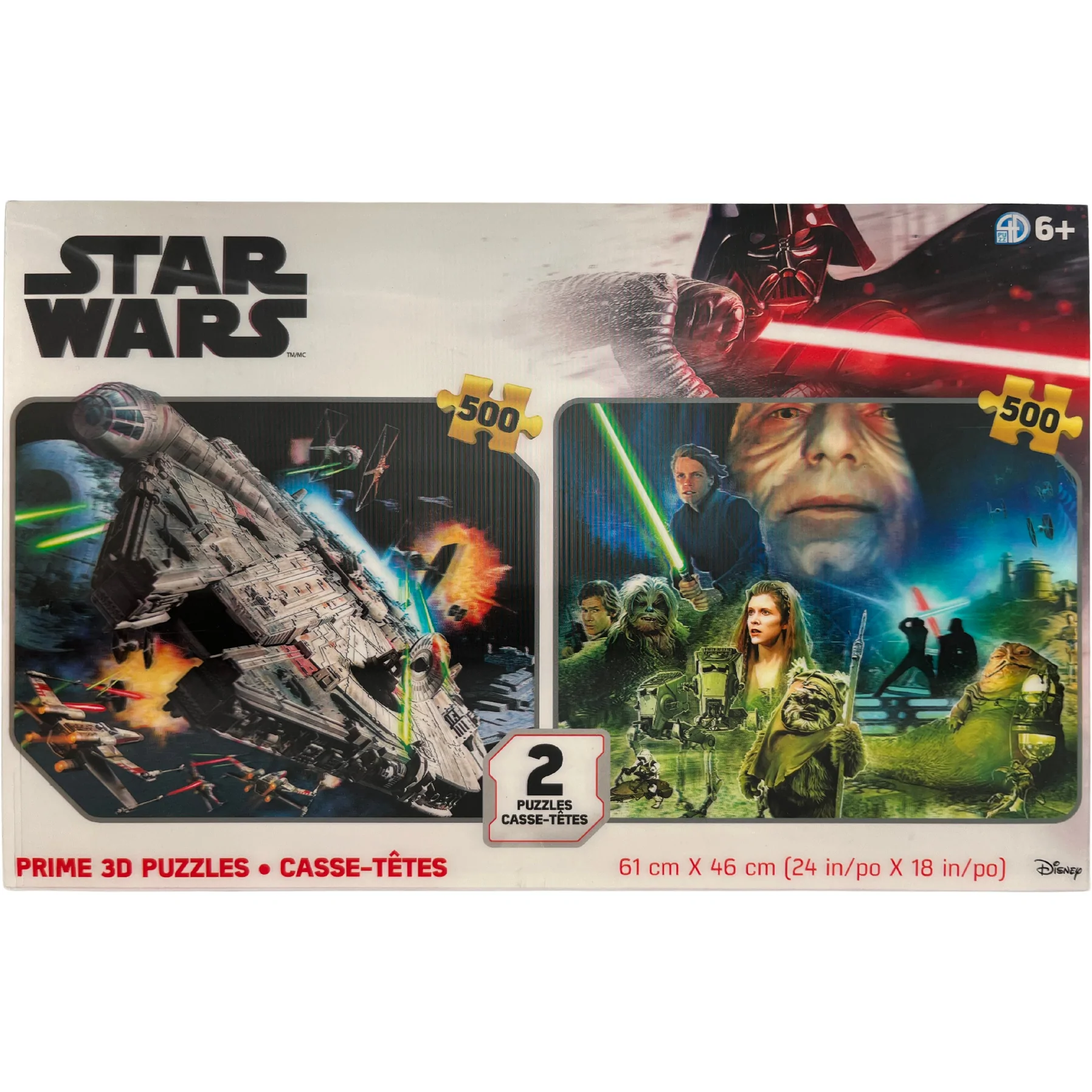 Star Wars 3D Puzzle Pack / 2 Puzzles / 500 Pieces Each CanadaWide