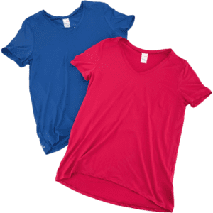 Lole Women's T-Shirts: Women's Activewear / 2 Pack / Pink & Blue / Various Sizes